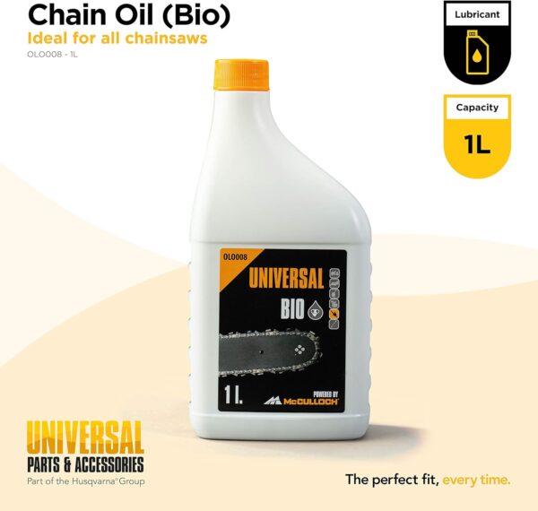 Universal Bio Chain Oil for All Chainsaws - 1 L - Image 2