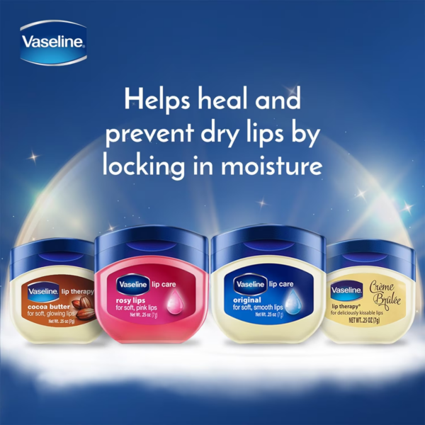 Damaged Packaging | Vaseline Lip Therapy Lip Balm Mini, Crème Brulee 0.25 oz | Moisturizing | Vanilla Scent - Image 4