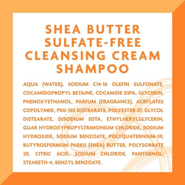 Cantu Shea Butter Sulfate-Free Cleansing Cream Shampoo 400ml - Moisturizing Shampoo for Natural Hair - Image 6