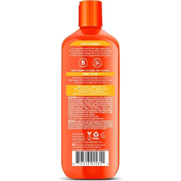 Cantu Shea Butter Sulfate-Free Cleansing Cream Shampoo 400ml - Moisturizing Shampoo for Natural Hair - Image 2