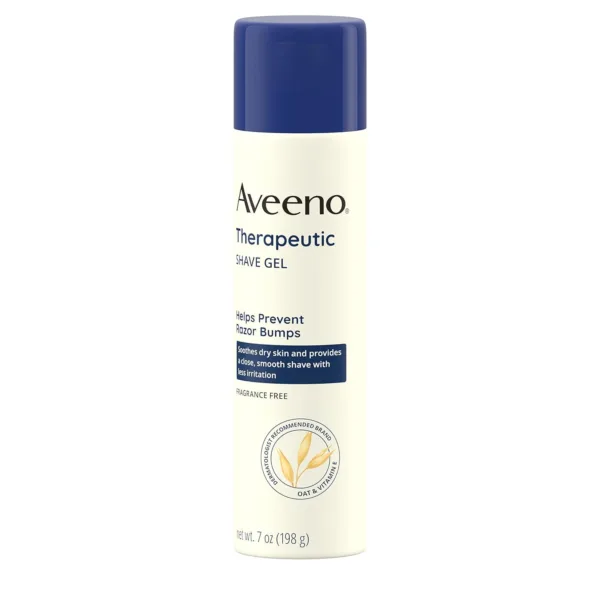 Aveeno Therapeutic Moisturizing Shave Gel - Sensitive Skin, Natural Colloidal Oatmeal, 198g - Image 3