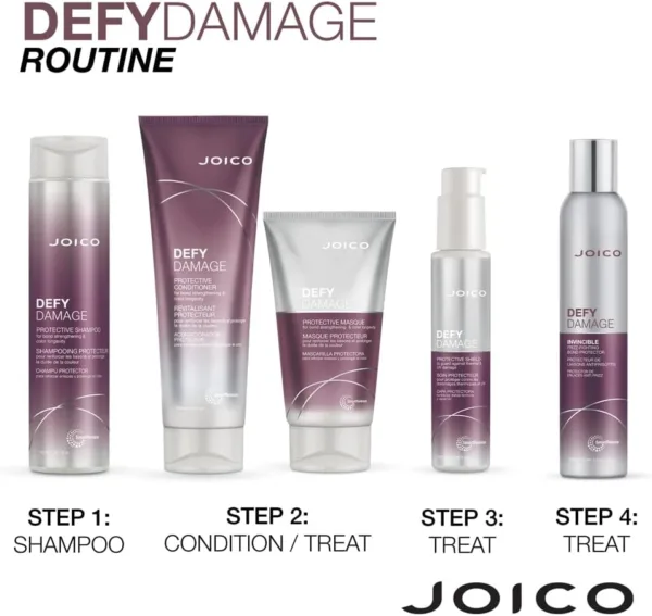 Joico Defy Damage Protective Conditioner 250ml - Anti-Dandruff Lotion for All Hair Types - Image 6