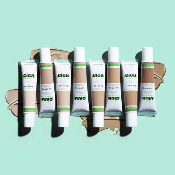 Collection Cosmetics Hydrating Medium Coverage Cica Foundation Infused with Anti-Redness, Vegan Foundation, 30ml, Ivory - Image 3