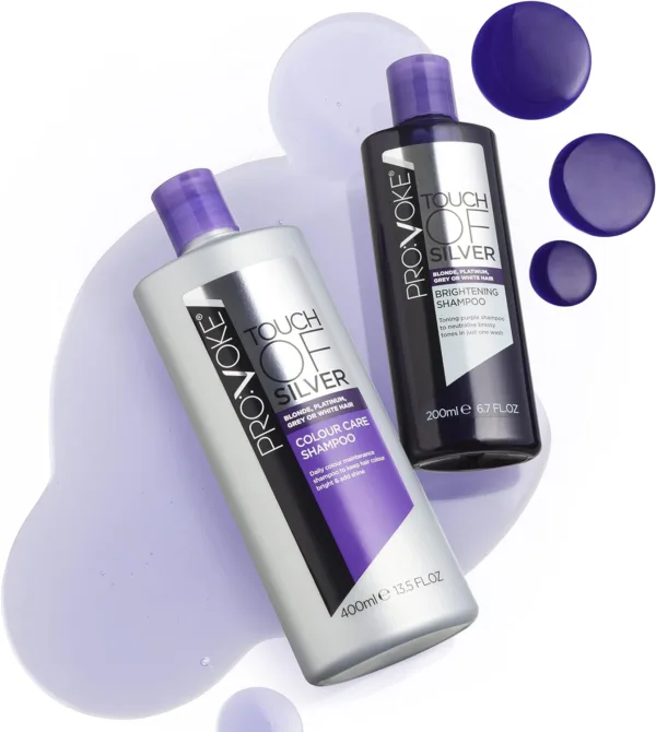 PROVOKE Touch Of Silver Colour Care Shampoo 1 L, Daily Colour Protect Shampoo, Prolongs Colour and Adds Shine - Image 5
