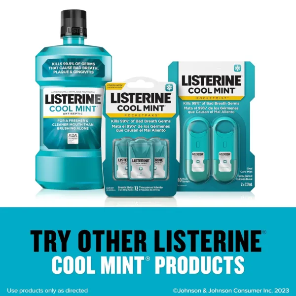 Listerine Pocket Mist Cool Mint 7.7 ml | Breath Freshener | Sugar-Free, Portable, Germ-Killing - Image 5
