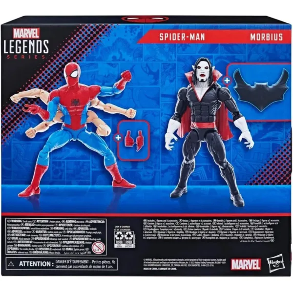 Hasbro The Amazing Spider-Man Marvel Legends Pack - 2 Figurines: Spider-Man & Morbius, 15 cm, Officially Licensed - Image 4