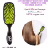 WetBrush Shine Enhancer Brush | Soft Intelliflex & Natural Boar Bristles | Detangles & Distributes Natural Oils | Black - Image 4