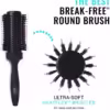 Volumizing Round Thick Hair Brush | Wet Brush | Unisex - Detangling, Heat Resistant, Softening | Dickes Haar - Image 2