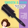 Volumizing Round Thick Hair Brush | Wet Brush | Unisex - Detangling, Heat Resistant, Softening | Dickes Haar - Image 3