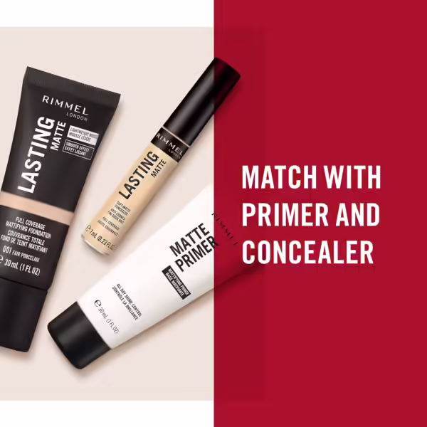 Rimmel Lasting Matte Full Coverage Lightweight Foundation 30ml - Deep Mocha, Shine Control, Cruelty-Free - Image 10