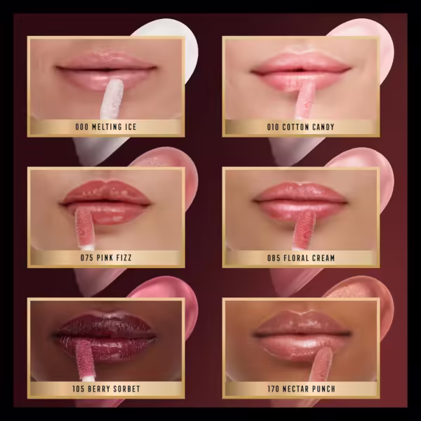 Max Factor 2000 Calorie Lip Glaze | Full Shine Lip Gloss | Berry Sorbet | Vegan | 8ml - Image 5