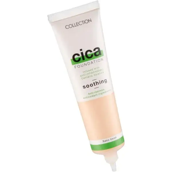 Collection Cosmetics Hydrating Medium Coverage Cica Foundation Infused with Anti-Redness, Vegan Foundation, 30ml, Extra Fair