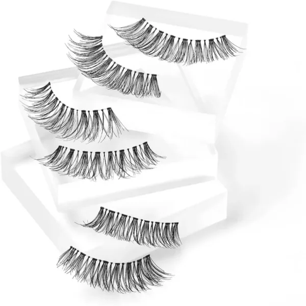 Ardell Multipack Wispies False Eyelashes - Medium Volume, Long Length, Vegan Friendly, 4 Pairs (Pack of 1), Black