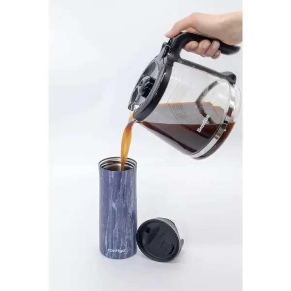 Contigo Pinnacle Autoseal Travel Mug - Blueslate, Stainless Steel, Leakproof, 420ml, Durable, BPA-Free Lid - Image 5