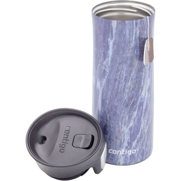 Contigo Pinnacle Autoseal Travel Mug - Blueslate, Stainless Steel, Leakproof, 420ml, Durable, BPA-Free Lid - Image 6
