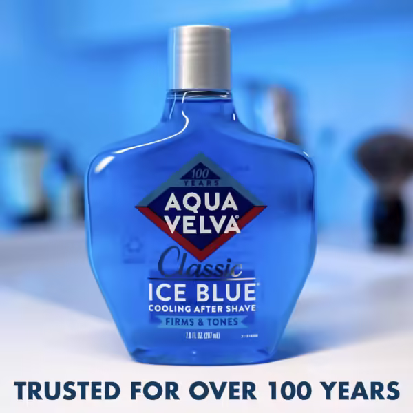 Aqua Velva After Shave Classic Ice Blue 3.5 oz | After Shave | Fresh Scent, Travel Size, Liquid Formula - Image 3