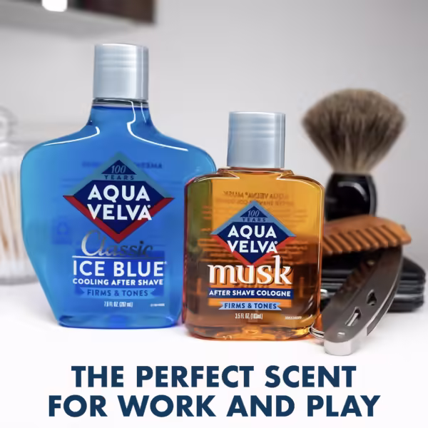Aqua Velva After Shave Classic Ice Blue 3.5 oz | After Shave | Fresh Scent, Travel Size, Liquid Formula - Image 6