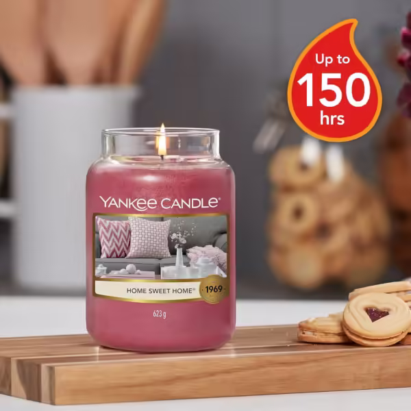 Yankee Candle | Home Sweet Home Large Jar Candle | 150-Hour Burn | Cinnamon & Spice Scent | Relaxing Home Fragrance | Gift for Women - Image 3