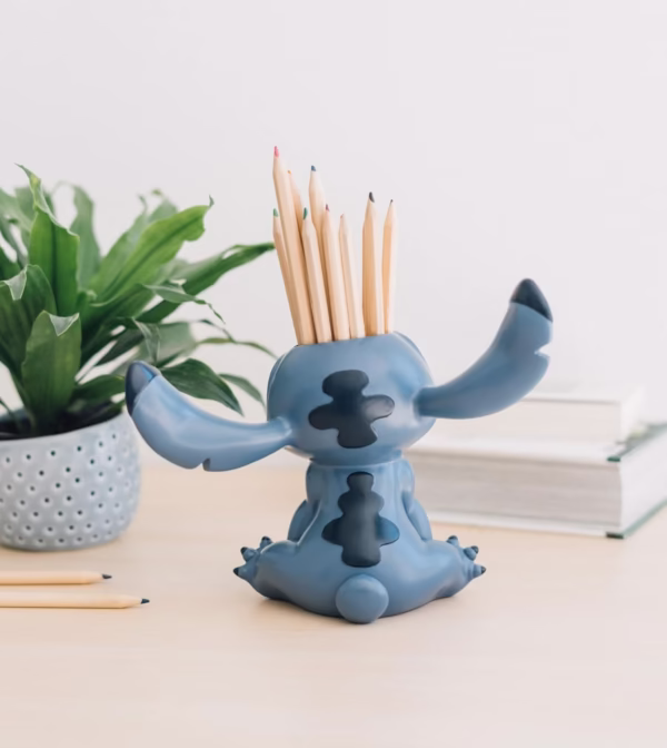 Disney Stitch Pen Holder | Grupo Erik | Lilo & Stitch Desk Organizer | Resin, Hand-Painted | Pencil Pot for Kids & Adults | Official Disney Gift - Image 5