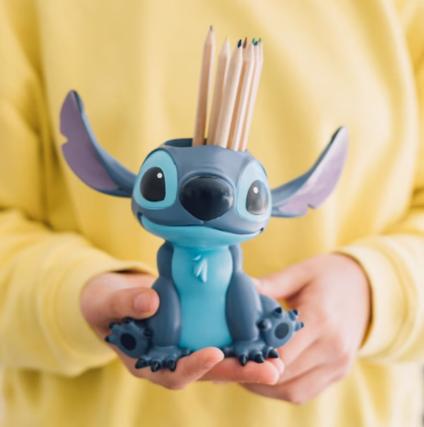 Disney Stitch Pen Holder | Grupo Erik | Lilo & Stitch Desk Organizer | Resin, Hand-Painted | Pencil Pot for Kids & Adults | Official Disney Gift - Image 6