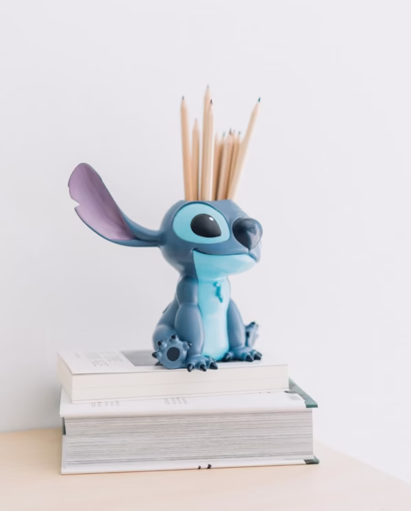 Disney Stitch Pen Holder | Grupo Erik | Lilo & Stitch Desk Organizer | Resin, Hand-Painted | Pencil Pot for Kids & Adults | Official Disney Gift - Image 4