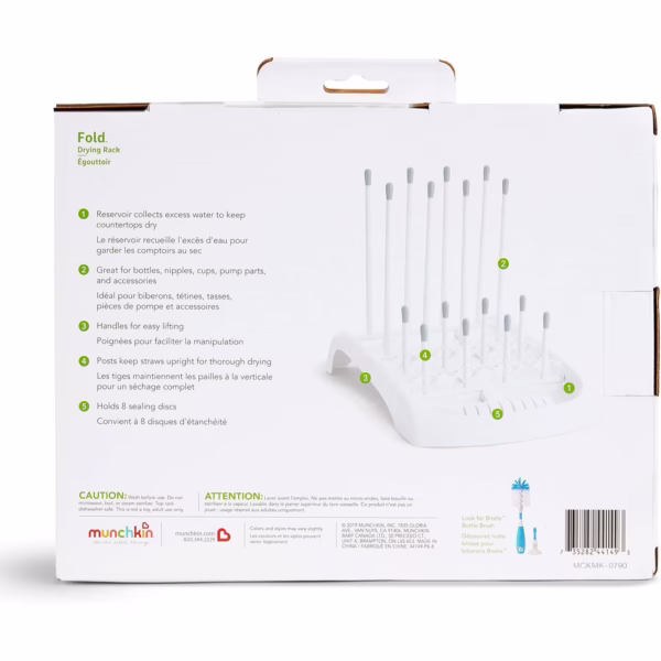 Munchkin Deluxe Bottle Drying Rack | Munchkin | Bottle and Accessory Organizer | Compact, Easy-to-Clean, with Water Reservoir - Image 3