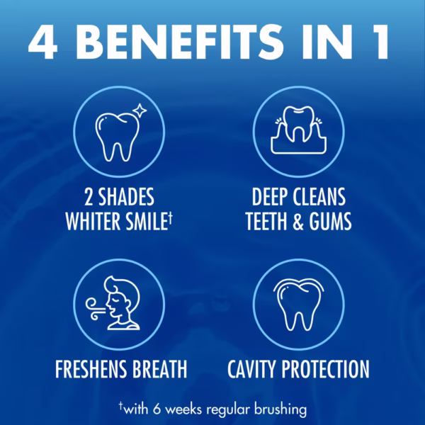 Arm & Hammer AdvanceWhite Toothpaste | Clean Mint | 170g | Whitening with Stain Defense | Baking Soda Formula | Anticavity Fluoride - Image 8