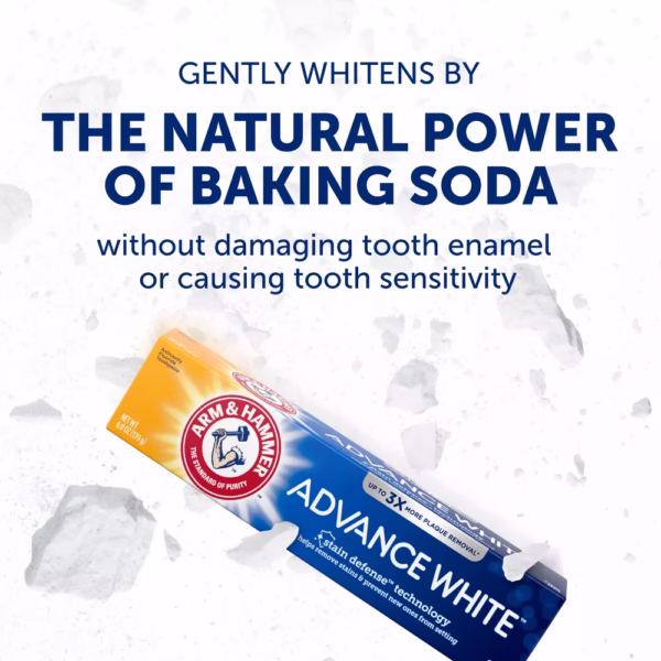 Arm & Hammer AdvanceWhite Toothpaste | Clean Mint | 170g | Whitening with Stain Defense | Baking Soda Formula | Anticavity Fluoride - Image 14