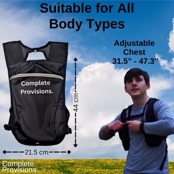 5L Running Vest & 2L Hydration Bladder | Lightweight & Adjustable Fit for Women/Men - Image 6