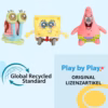 PLAY BY PLAY Spongebob Squarepants Plush Toy 22 cm - Variants Spongebob, Patrick & Gary - Cuddly Toy - Ref 760025631 (Spongebob)