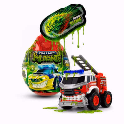 Dickie Toys Motori Mutants - Surprise - 1 Collector Car to Assemble (8.5cm) with 20g Slime and Collection Sheet - 1 Rare Car Possible - Multi Coloured