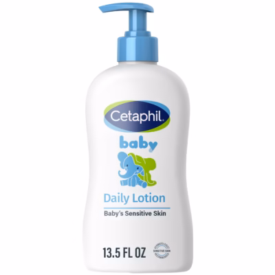 Cetaphil Baby Daily Lotion, Organic Calendula, Sensitive Skin, 13.5 fl oz
