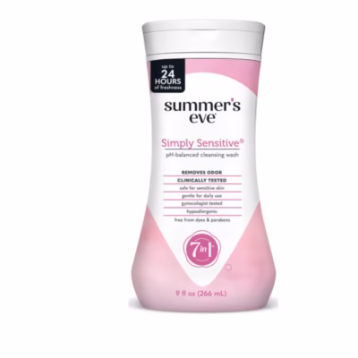 Summer's Eve Simply Sensitive Cleansing Wash for Sensitive Skin 9 oz
