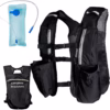 5L Running Hydration Vest & 2L Water Bladder for Women & Men | Lightweight & Adjustable Fit | Reflective Strips, Phone, Accessories & Water Bottle Holders | Zip Pockets | Water Proof | Black Bag