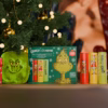 Dr.PAWPAW x The Grinch Lip Balm Gift Set 3 x 4g with Pouch, Original Peach Pink and Ultimate Red Balms, Pawpaw Infused Hydrating and Tinted Lip Care, Vegan Gift Set
