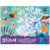 Disney Lilo and Stitch Blow Pens for Kids - x 7 Blowpens and 6 Stencils - Blo Pens Airbrush Art for Colouring, Mess Free Markers, Craft Set for Girls and Boys 3+ - Birthday Gifts for Girls Age 6 7 8
