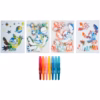 Disney Lilo and Stitch Blow Pens for Kids - x 7 Blowpens and 6 Stencils - Blo Pens Airbrush Art for Colouring, Mess Free Markers, Craft Set for Girls and Boys 3+ - Birthday Gifts for Girls Age 6 7 8