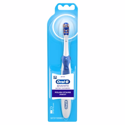 Braun Oral B**3D White Action**Toothbrush**Cleans and whitens**Ships from USA**